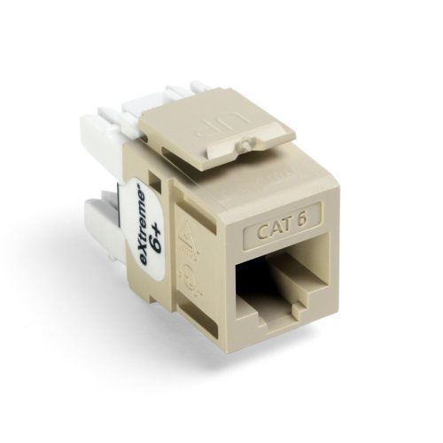 61110-RI6 Leviton eXtreme Cat 6 QuickPort Jack - Ivory - New Stock - LOT OF 13