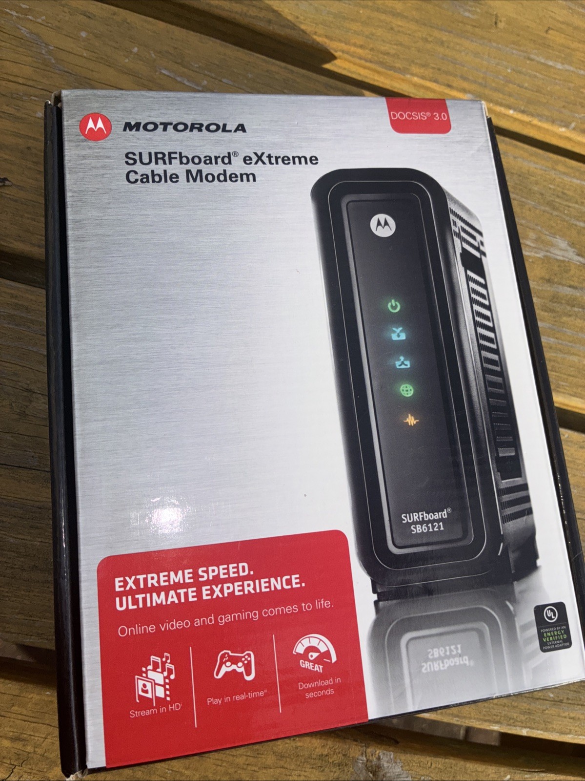 Motorola Arris SURFboard Model SB6121 DOCSIS 3.0 Cable Modem, P/N: 575319-019-00
