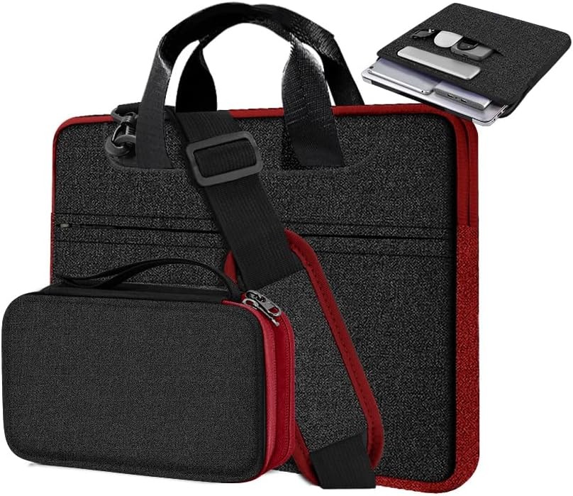 15.6 Inch Laptop Briefcase with Detachable Belt Bag Compatible with MacBook Pro