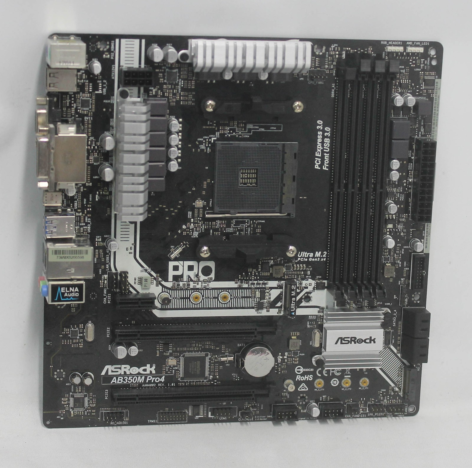 ASROCK-AB350M-PRO4 Asrock Motherboard Amd B350 Skt Am4 Ddr4 Desktop "GRADE A"
