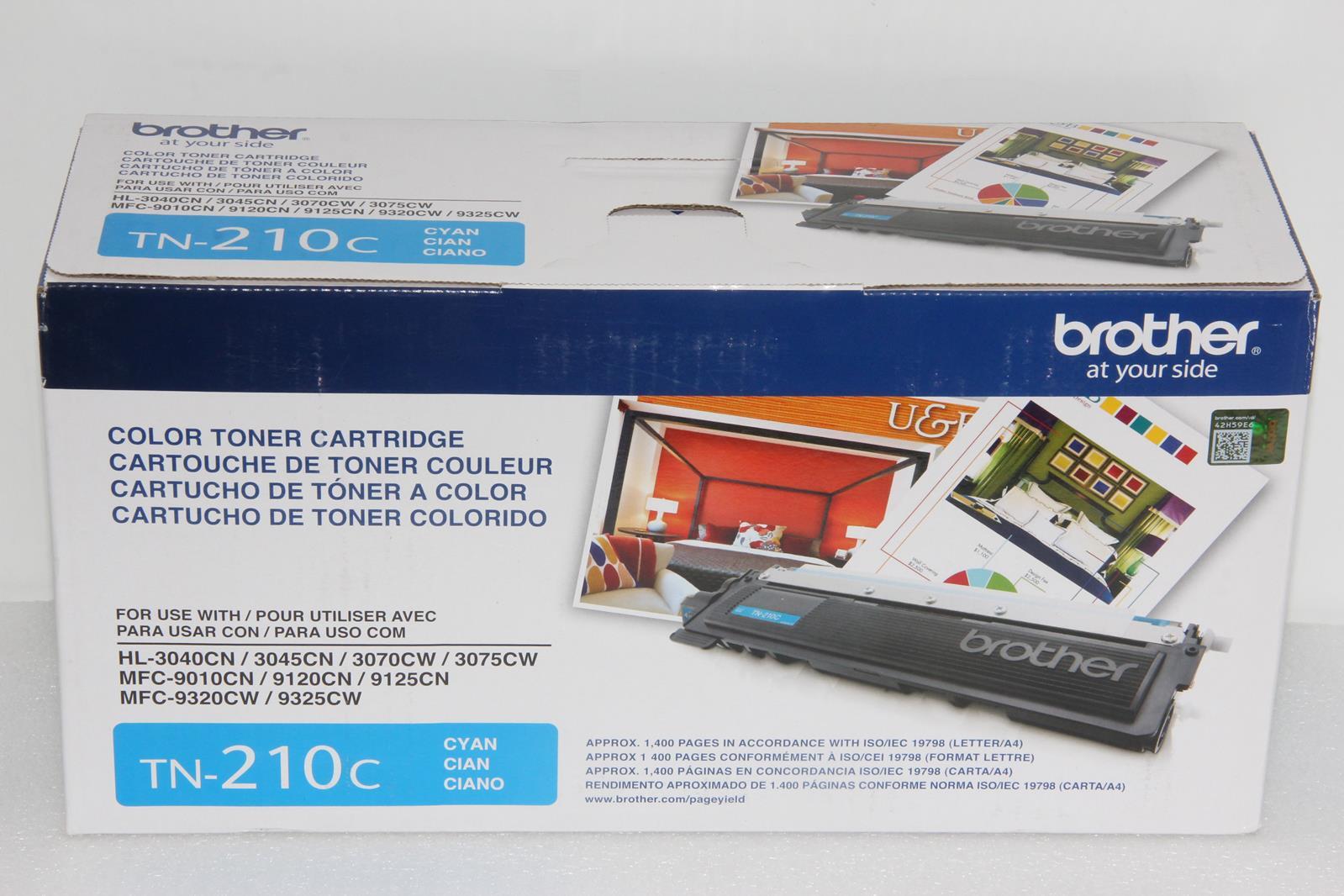 BROTHER TN-210C Cyan Toner Cartridge "NEW"