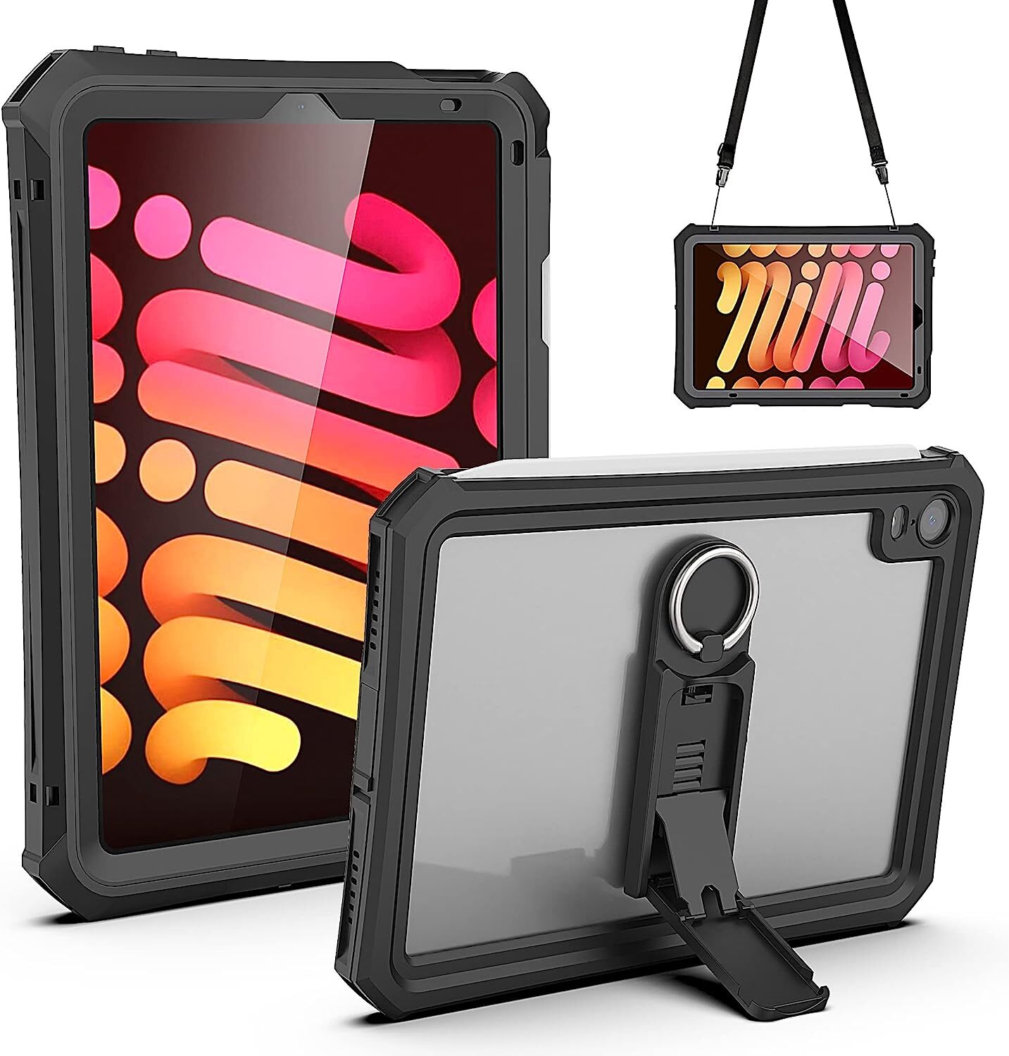 iPad Mini 7 (A17 Pro) 2024/Mini 6 Case Waterproof Shockproof Heavy Duty Cover