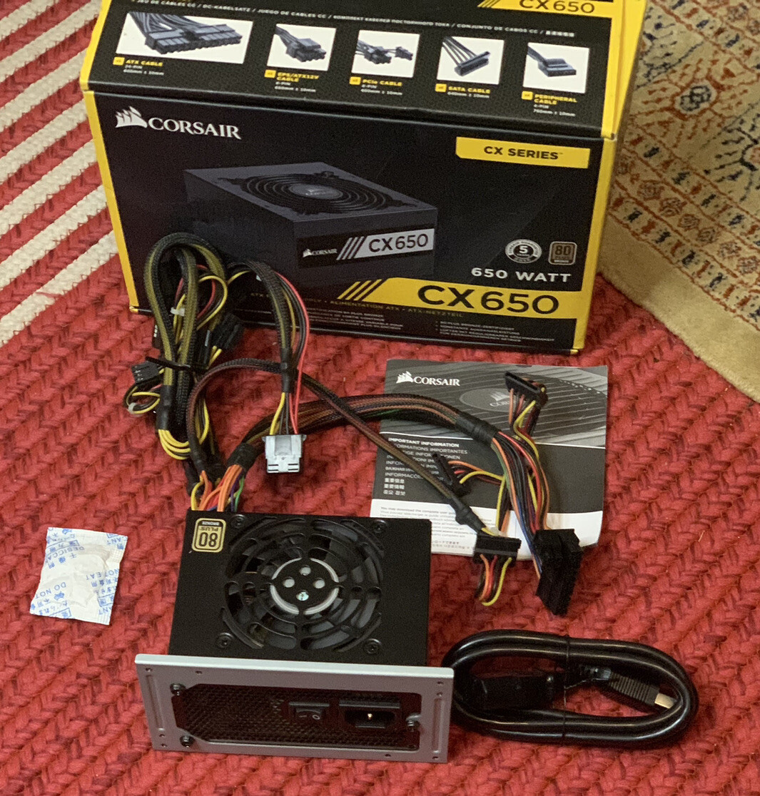 Corsair CX650 Semi Modular Power Supply Unit Open Box