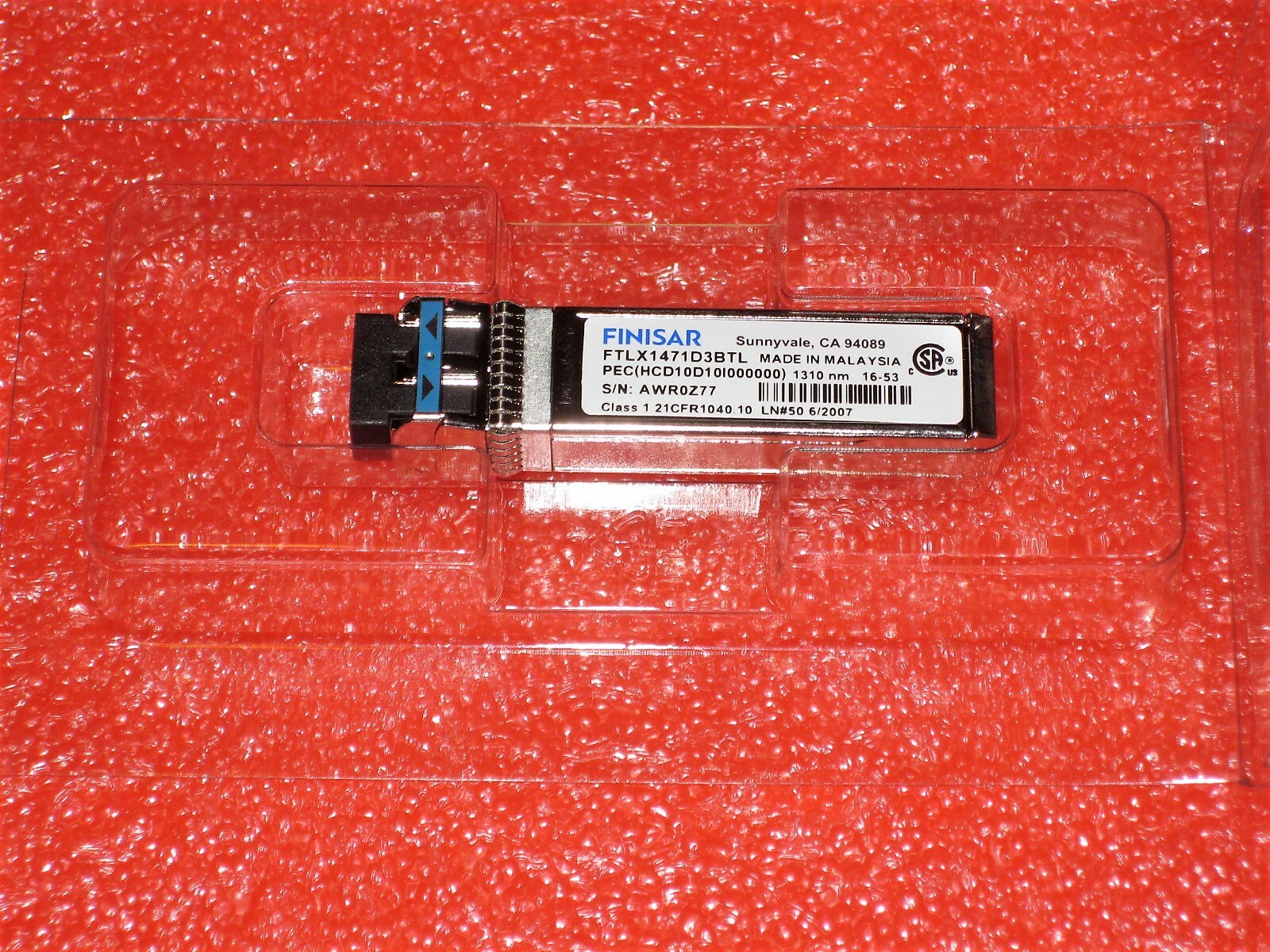 NEW Finisar 10Gb FTLX1471D3BTL SFP+ 10GE 1310nm 10km SMF 10GBASE-LR Tranceiver