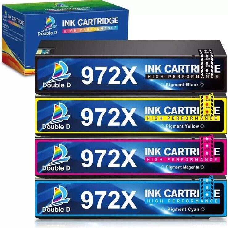 Double D 972X 972A High Performance Ink Cartridge for HP PageWide Pro