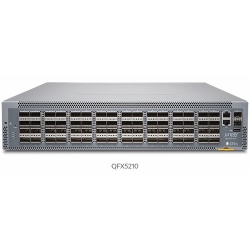 Juniper QFX5210-64C-AFI 64 QSFP+/QSFP28 ports reduced latency redundant fans 2AC