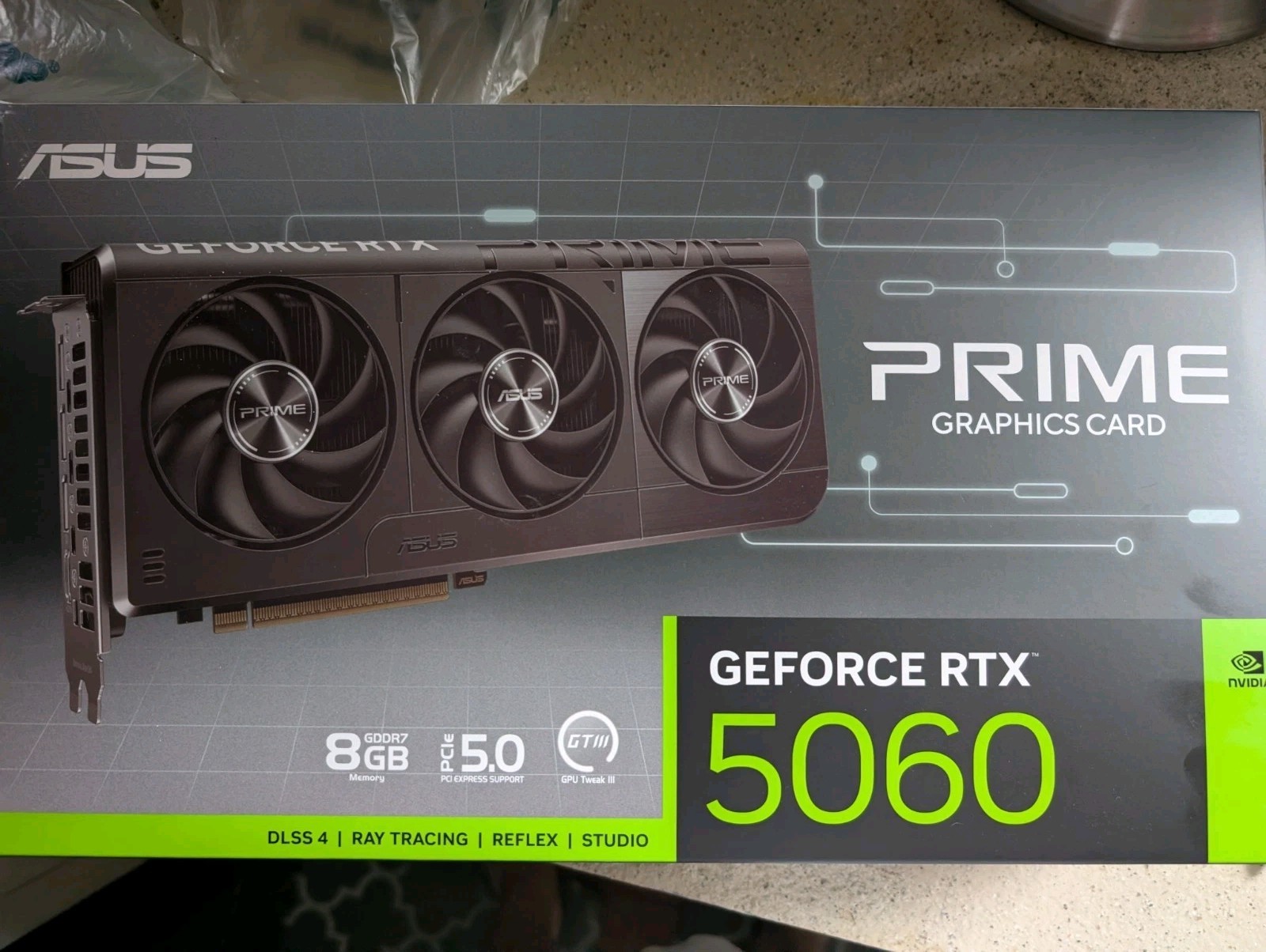 Asus Prime GeForce RTX 5060 8GB 3X Fans