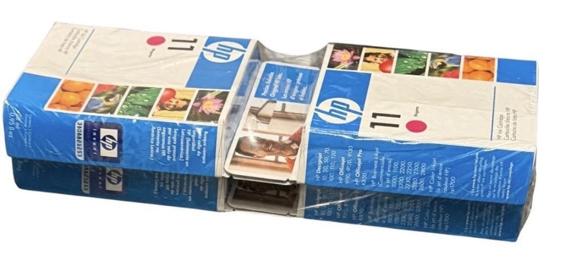 HP 11 Magenta Genuine Original Inkjet Ink Cartridge C4813A 28 ml