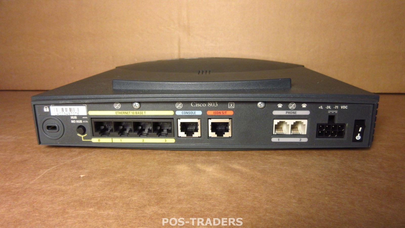 Cisco 803 ISDN Ethernet Router 1x Ethernet 1x ISDN BRI RJ-45 2x Phone EXCL PSU