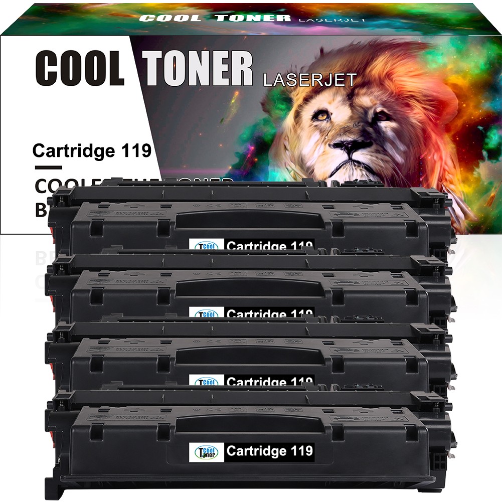 4PK Black CRG119 Toner Cartridge fit for Canon 119 ImageClass LBP6650dn MF5960dn