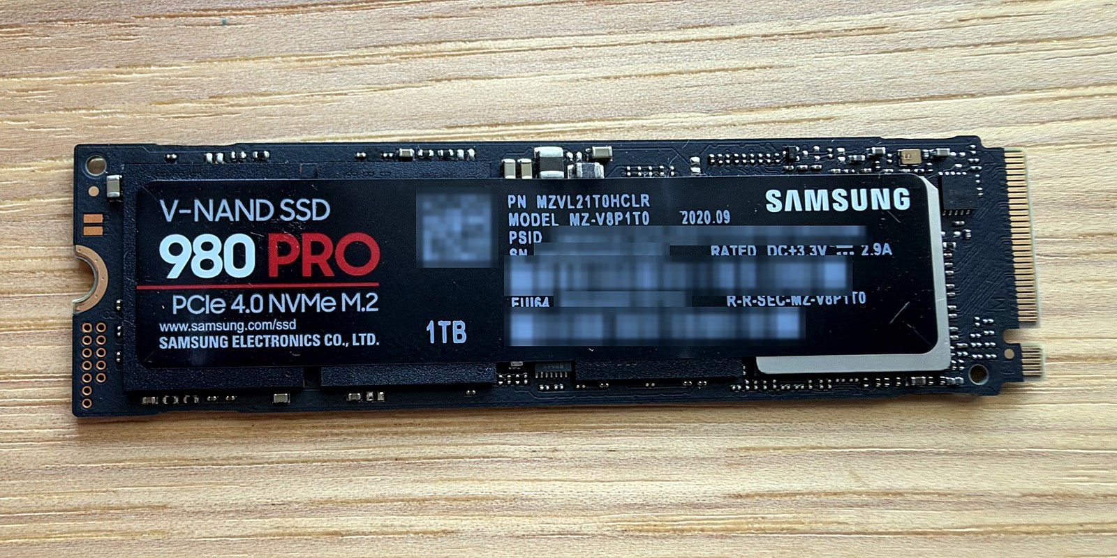 Samsung 980 PRO 1TB NVMe M.2 2280 PCIe 4.0 SSD MZ-V8P1T0 - Tested Working