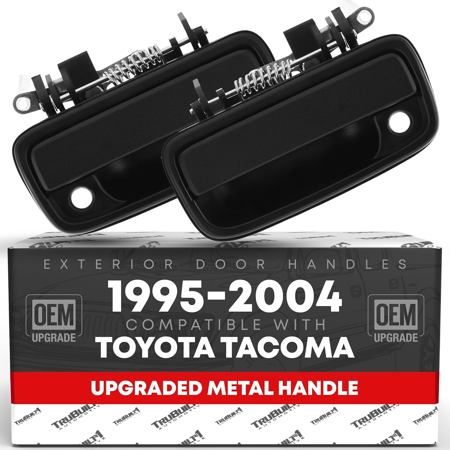 Exterior Front Driver & Passenger Door Handle Set, Upgraded Metal, Compatible wi