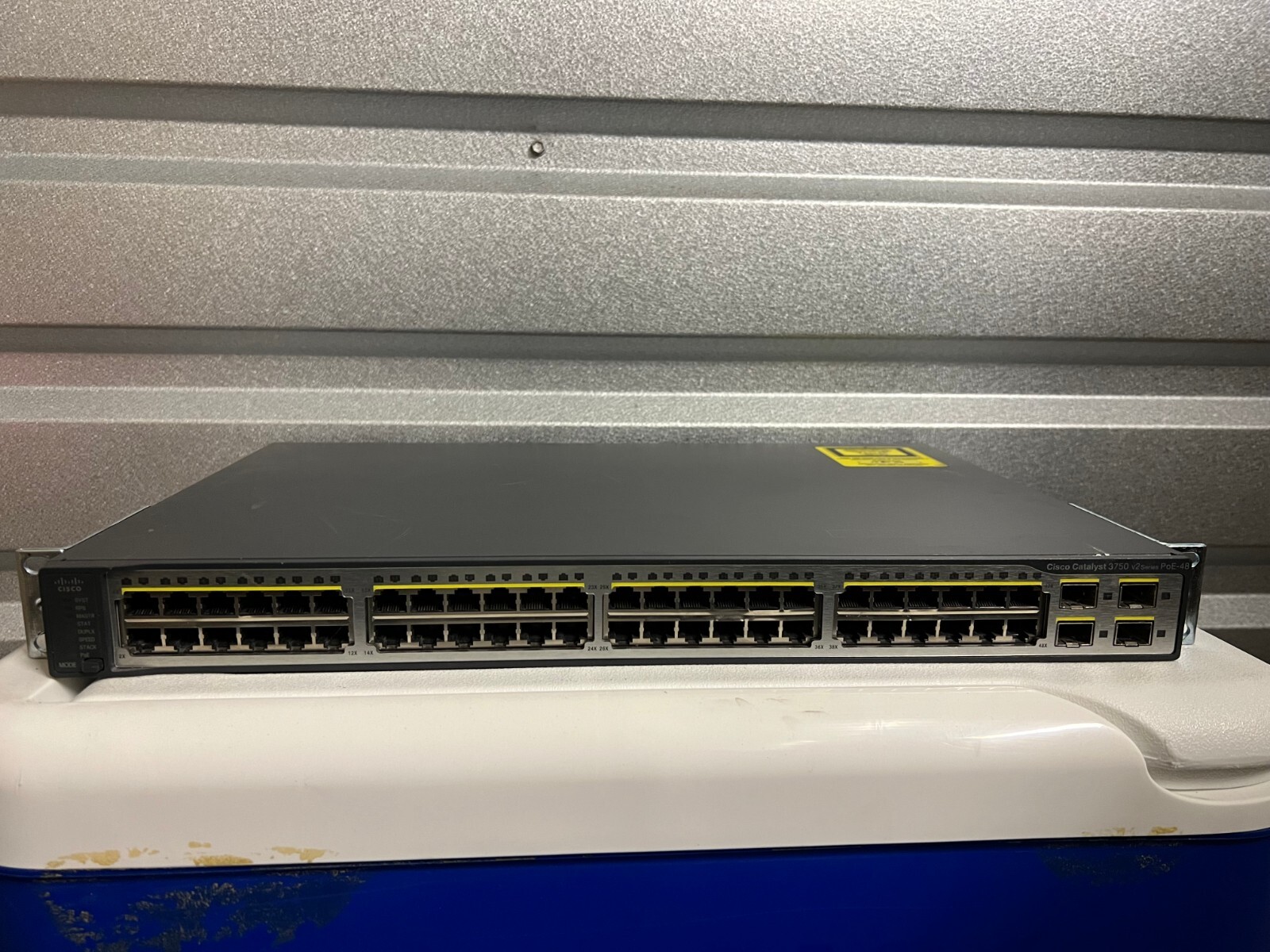 Cisco Catalyst WS-C3750V2-48PS-S 48-Port PoE Switch