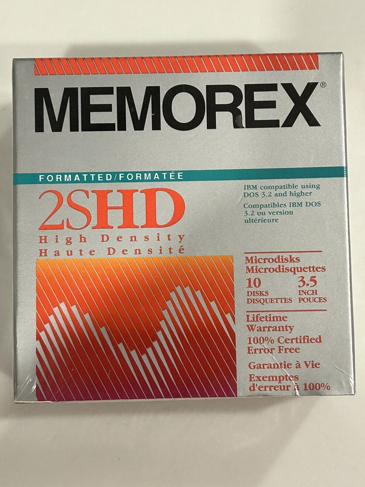 Memorex 2SHD Formatted Microdisks Flexible Disks 10Pk 3.5