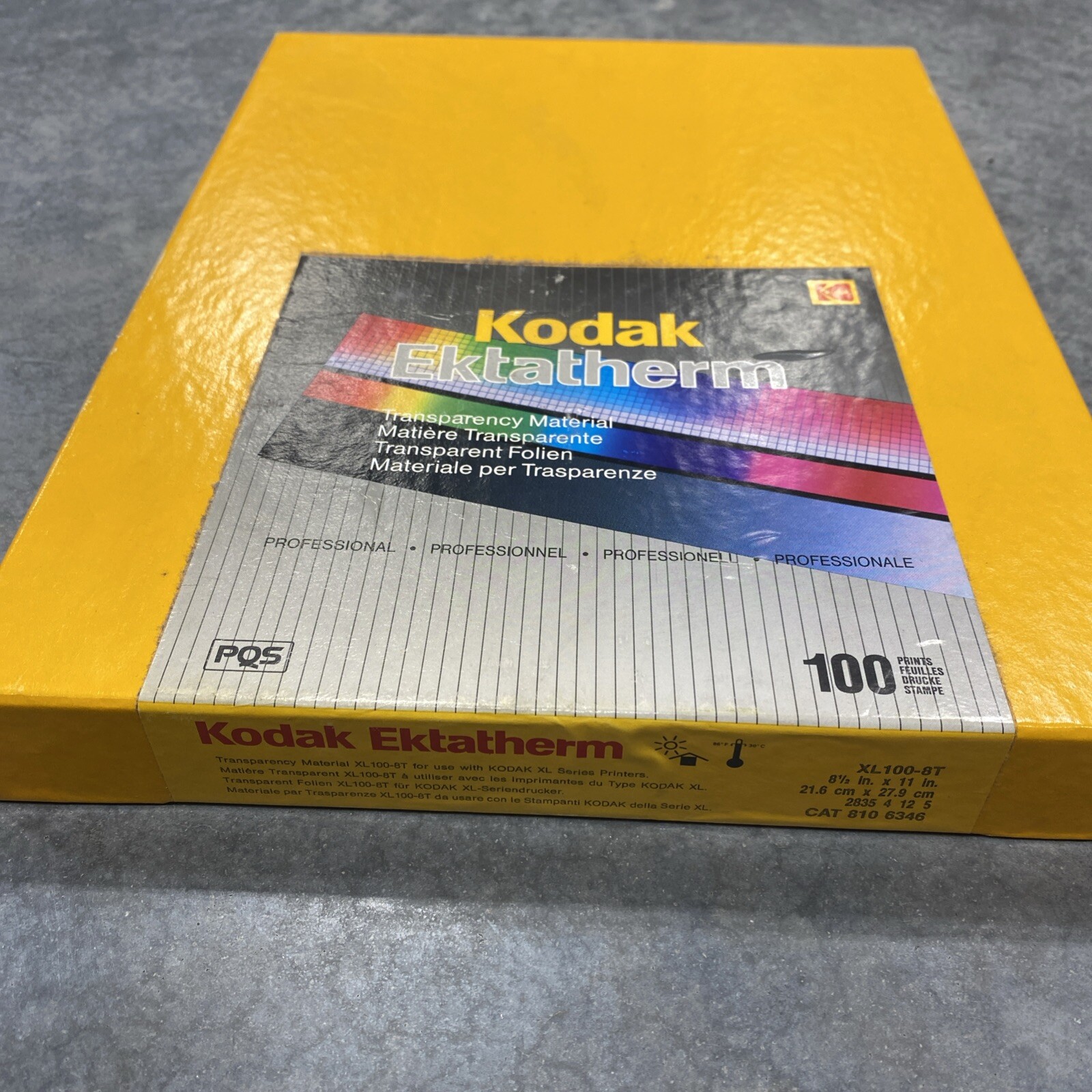 KODAK Professional EKTATHERM XL100-8T 8.5 x 11" CAT 810 6346 NOS