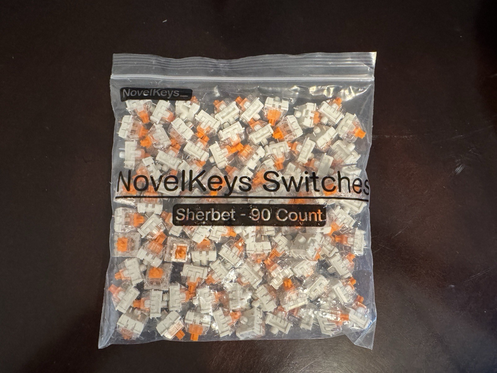 Novelkeys X Kailh Sherbet Mechanical Keyboard Switches (90 Count) - Unused
