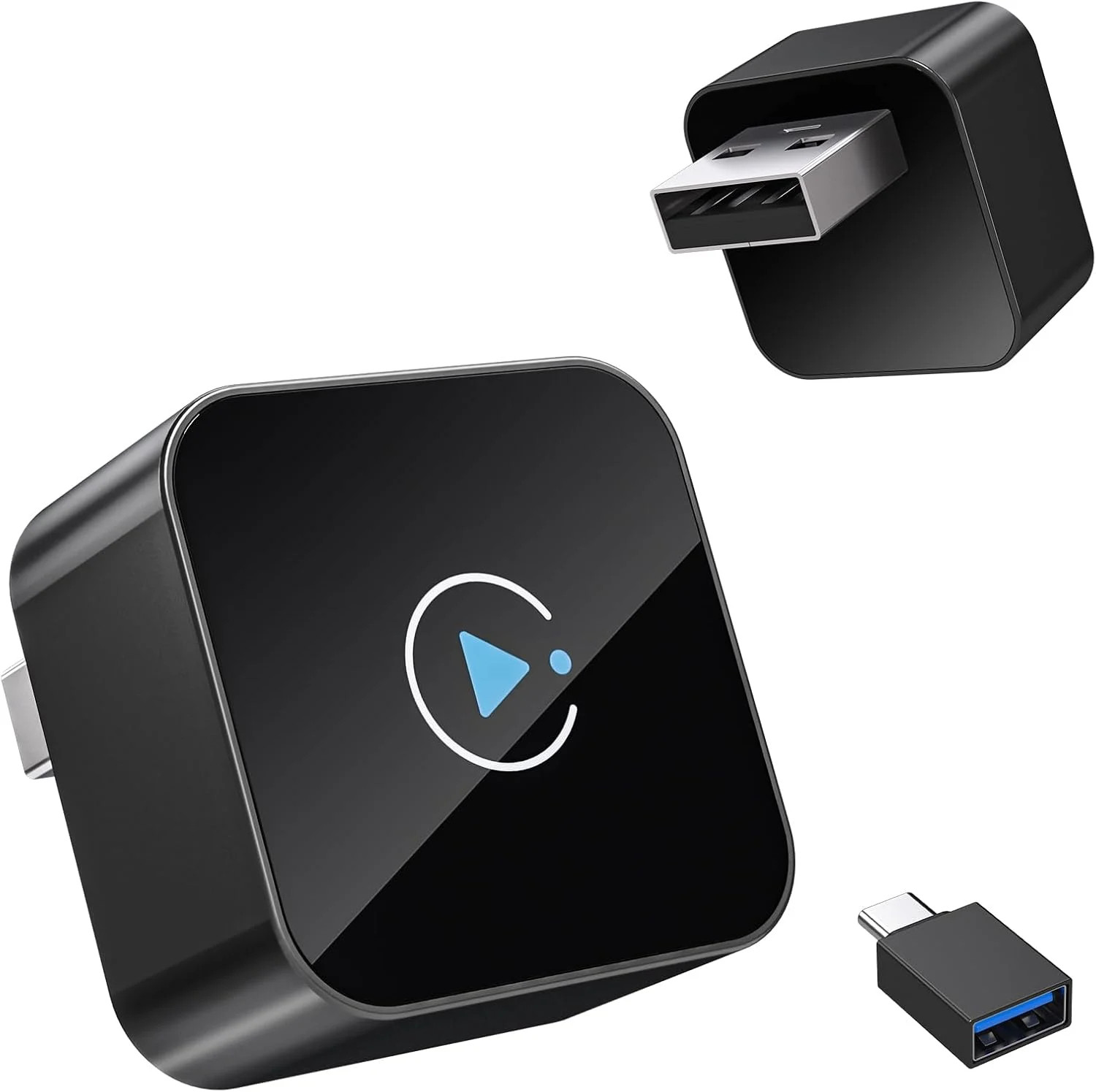 2026 Upgraded Wireless CarPlay Dongle, Mini Plug & Play USB Device for Apple Car
