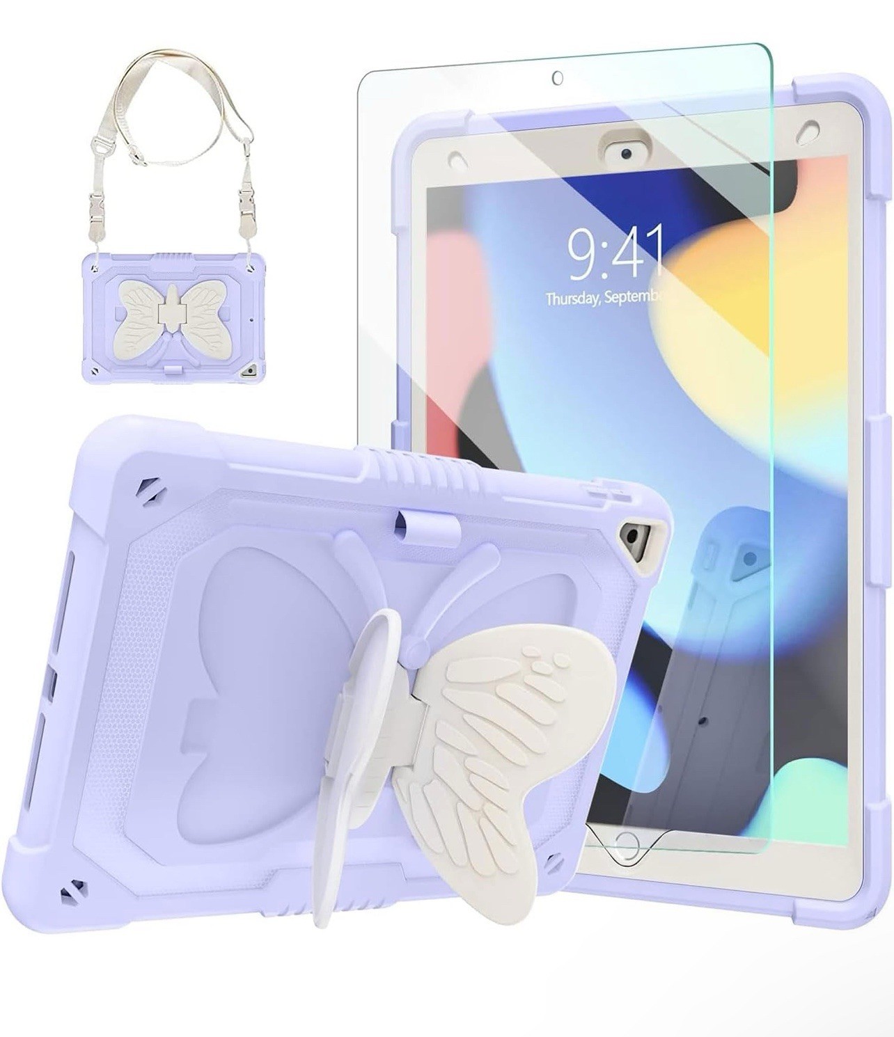 Ambison Case for iPad 9th/8th/7th Generation 10.2 inch with Glass Screen Pro…