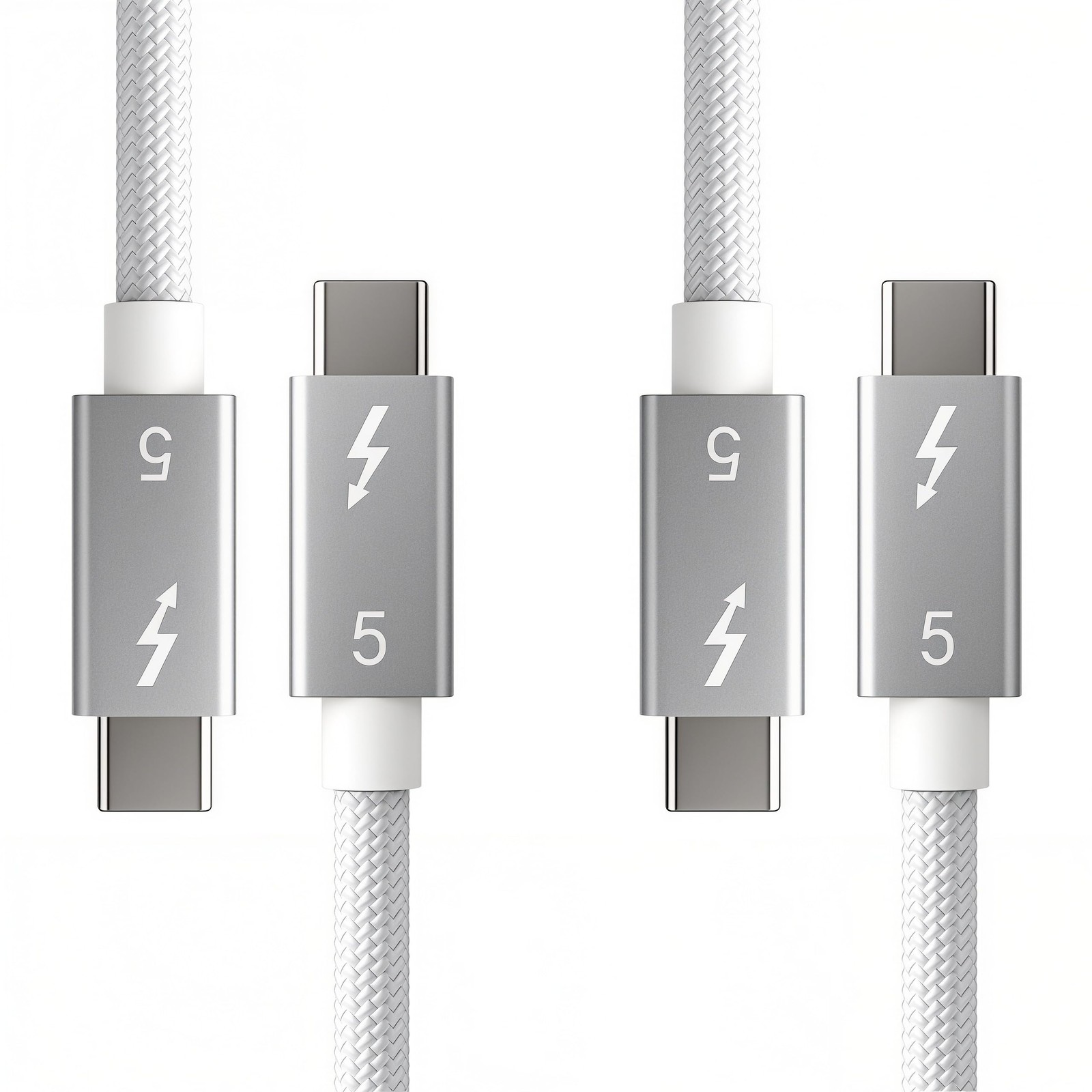 2 Pack Short Usbc Cable for Short Thunderbolt 5 Cable 1FT (0.3M), 240W Chargi...