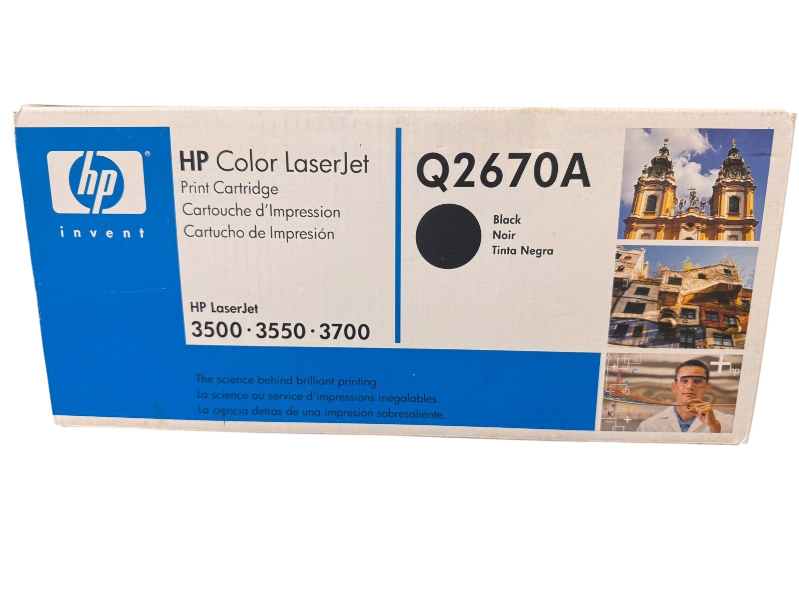 Genuine HP Q2670A 308A Black Toner Cartridge OEM HP LaserJet 3500 3550 3700