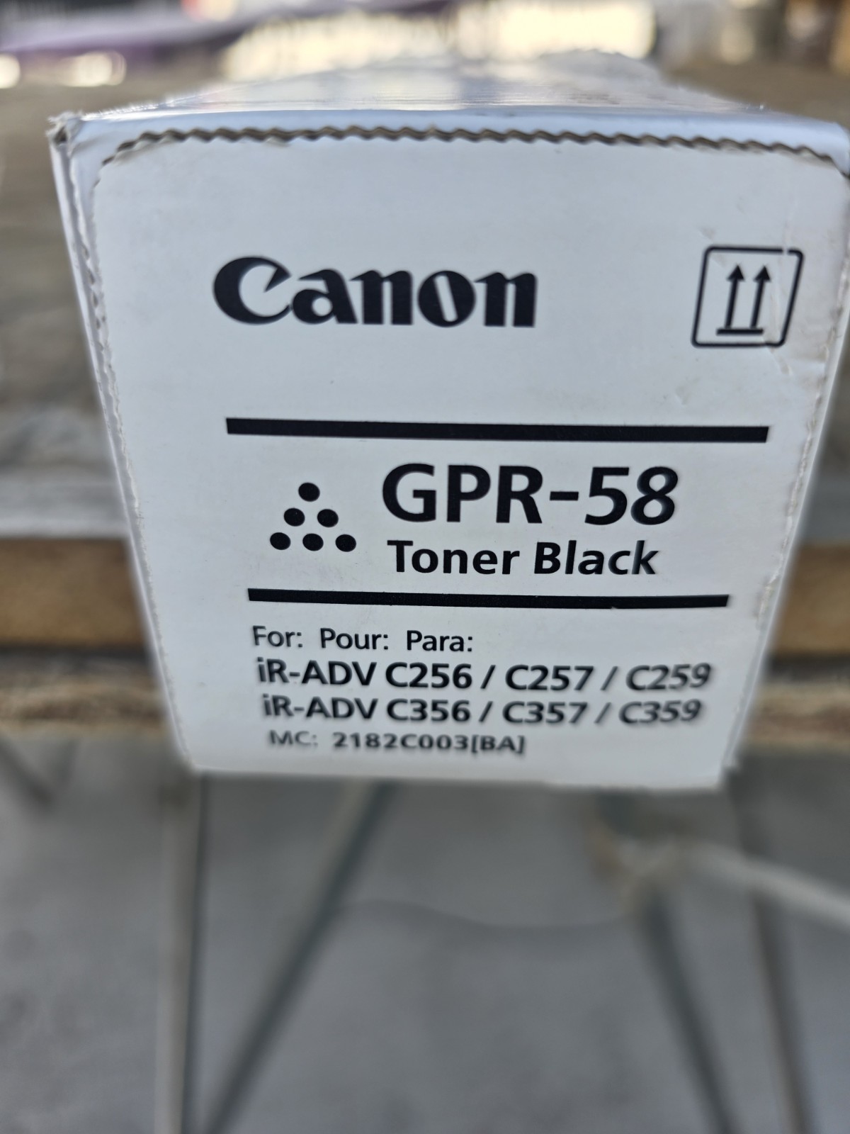 Canon Genuine 2182C003 GPR-58 Black Toner 