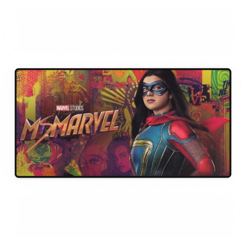 Ms Marvel Movie Poster Superhero Comic Art Mouse Pad Desk Mats