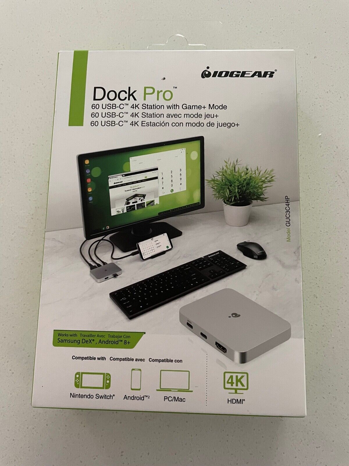 Iogear “Dock Pro” 4K 60W USB-C Dock Station- Brand New/Sealed