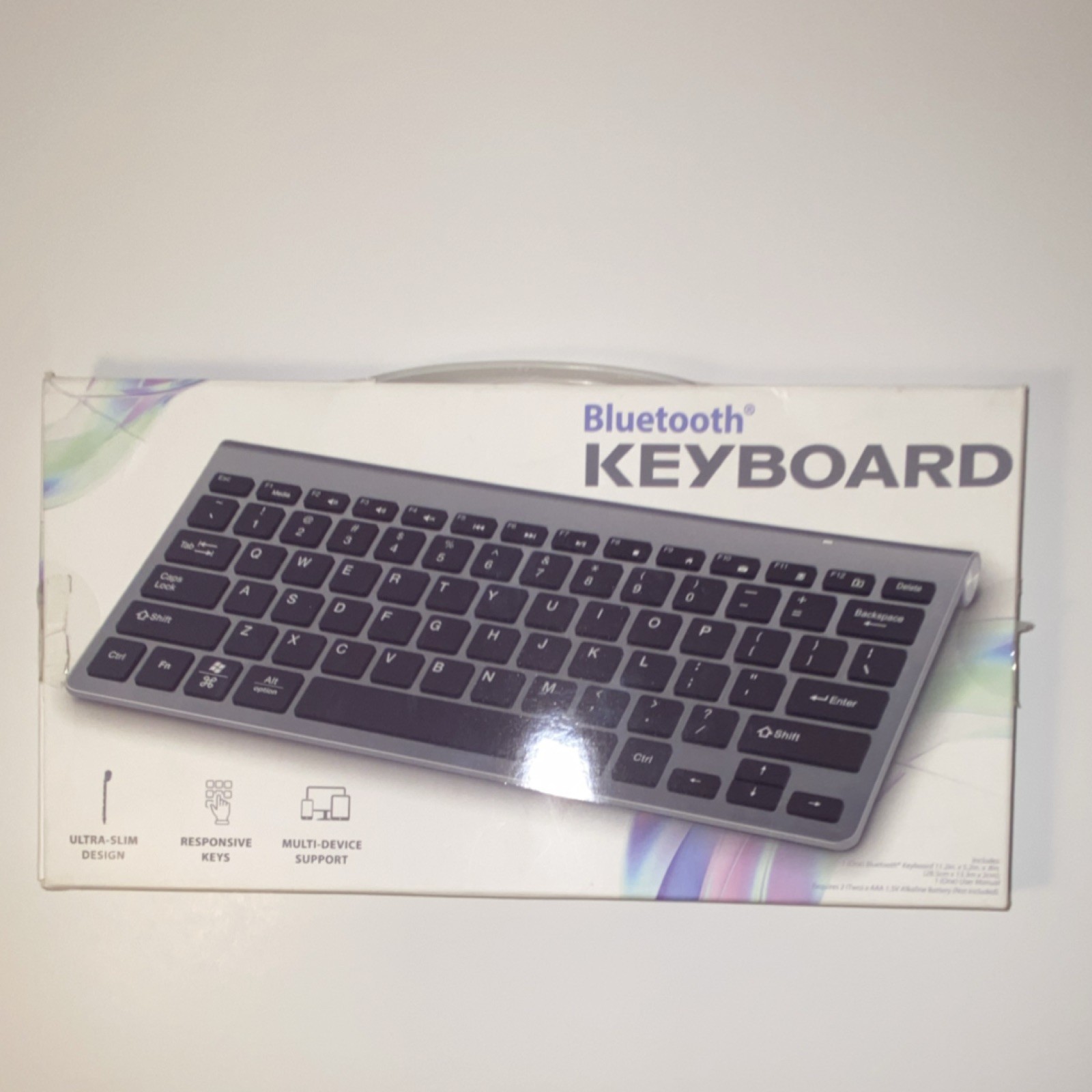 BYTECH Bluetooth Ultra-Slim Keyboard Multi-Device Black BY-KB-WS-111-BK