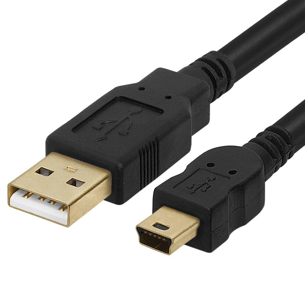 3 Feet Mini USB Cable USB 5-Pin to USB 2.0 Male Data Sync Charging Cord PSP GPS