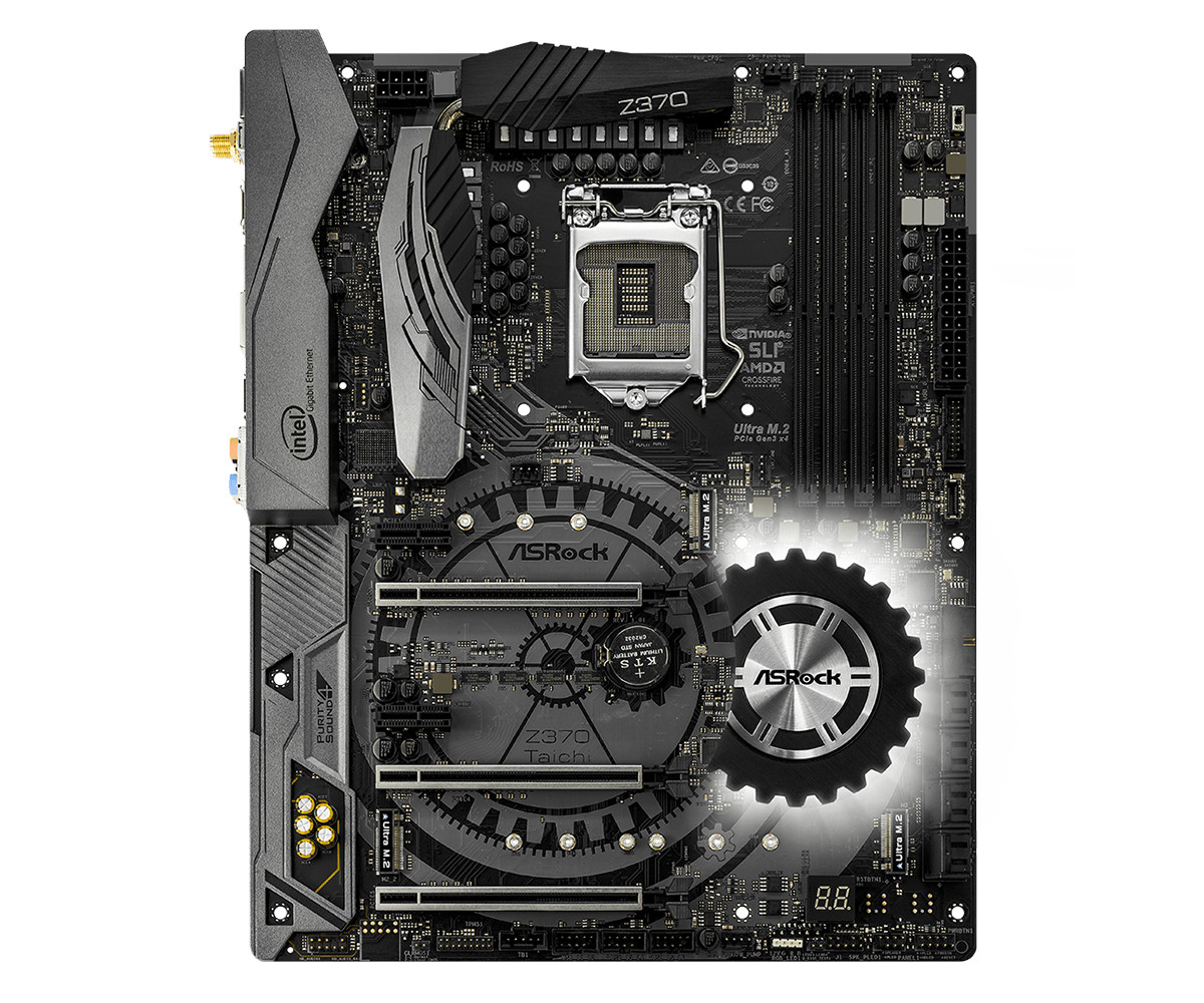 For ASROCK Z370 Taichi motherboard Z370 LGA1151 4*DDR4 64G DP+HDMI ATX Tested ok