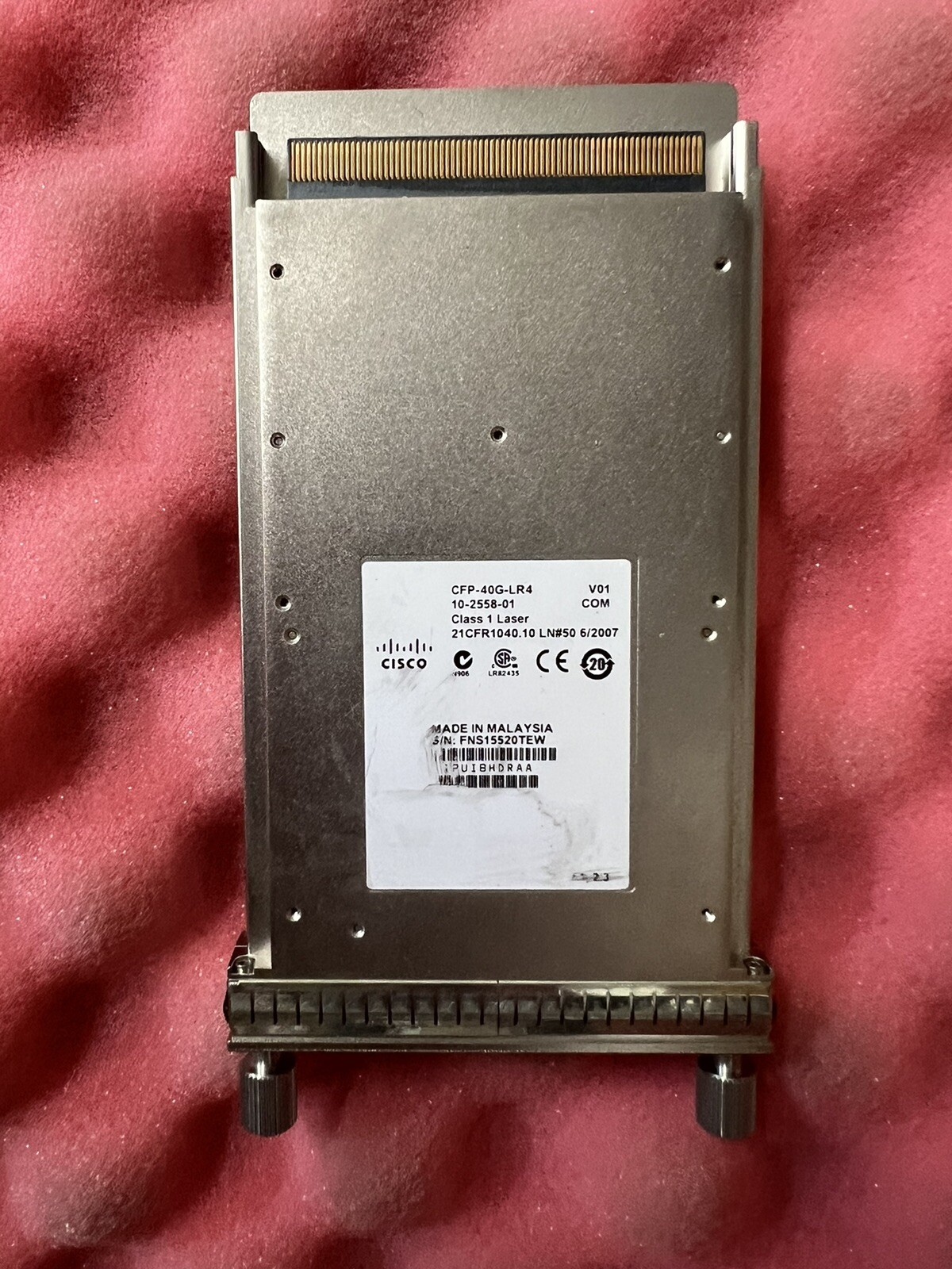 CISCO CFP-40G-LR4 40GBASE CFP Module 10-2558-01