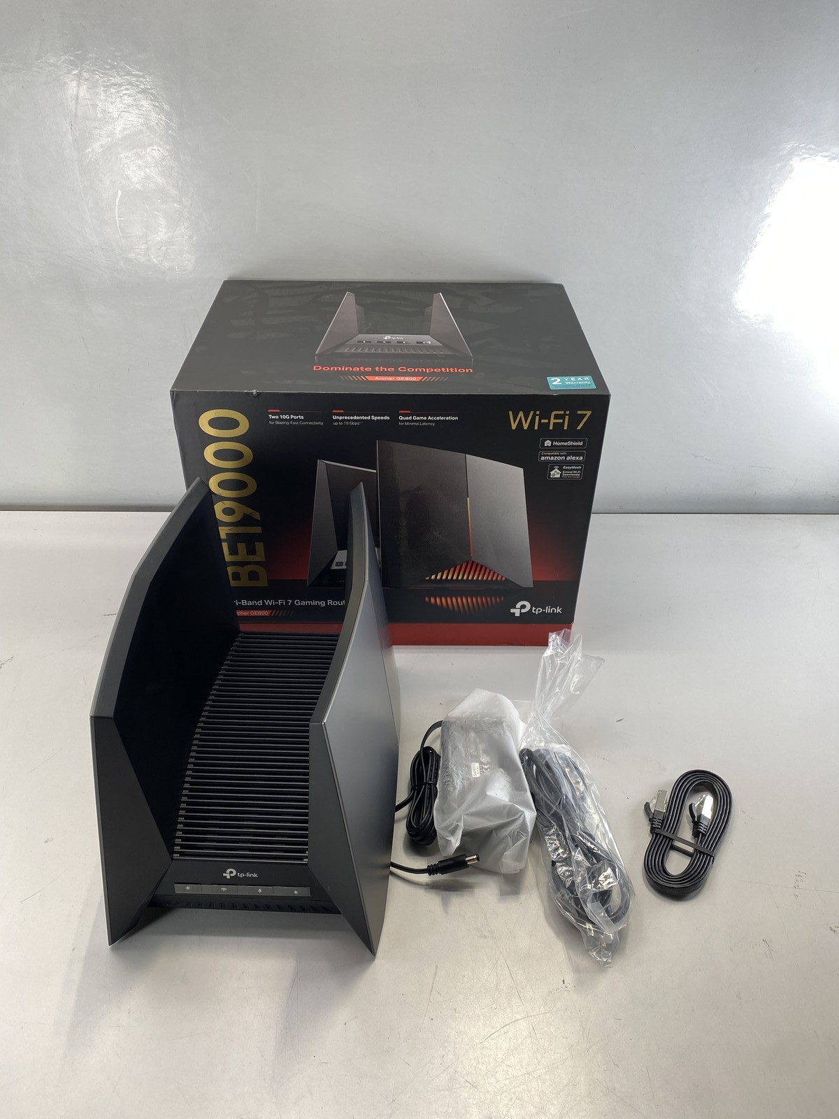 TP-Link Tri-Band BE19000 Wi-Fi 7 Gaming Router (Archer GE800)