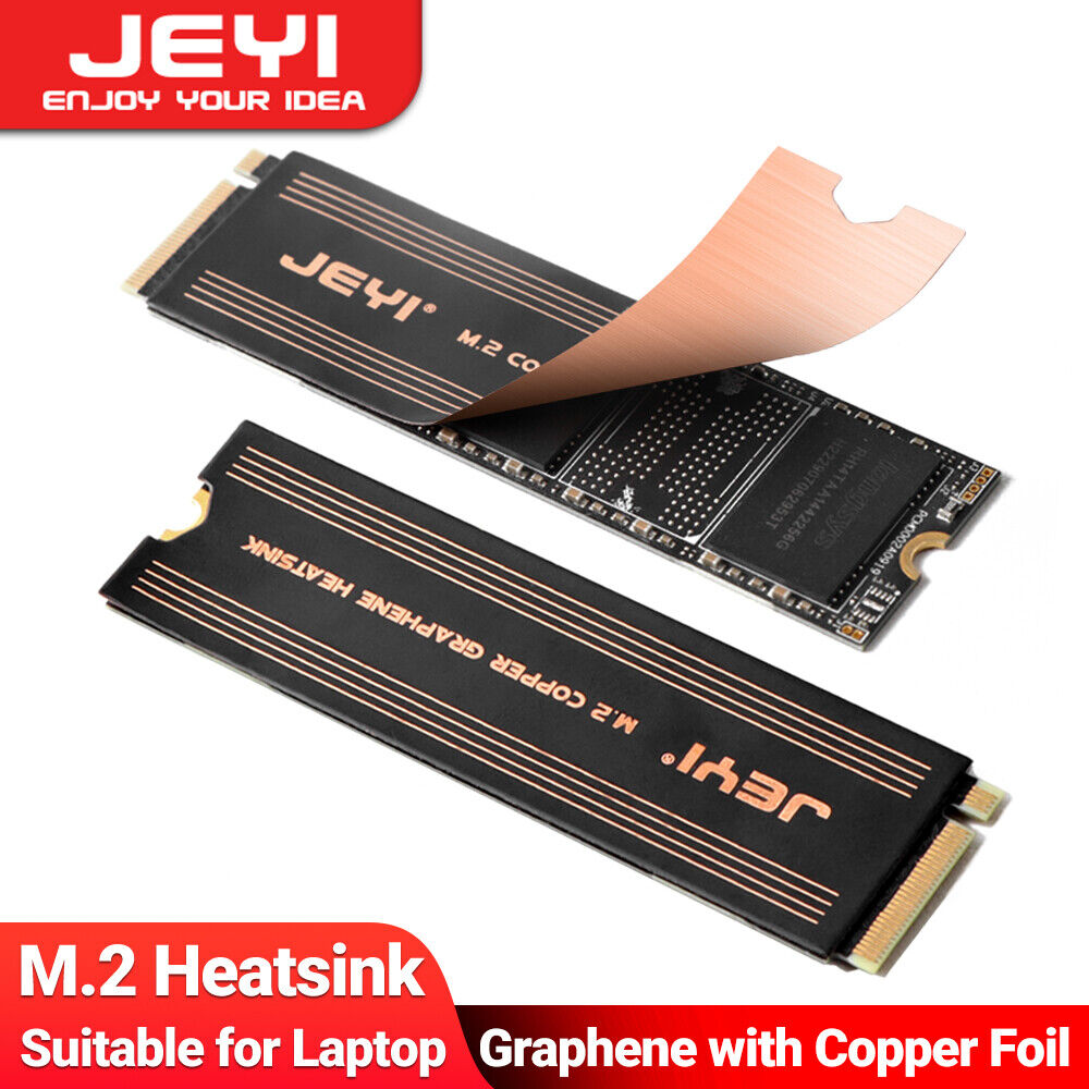 JEYI Foil Design Radiator Laptop M.2 SSD Heat Sink Dual-Layer Graphene Copper
