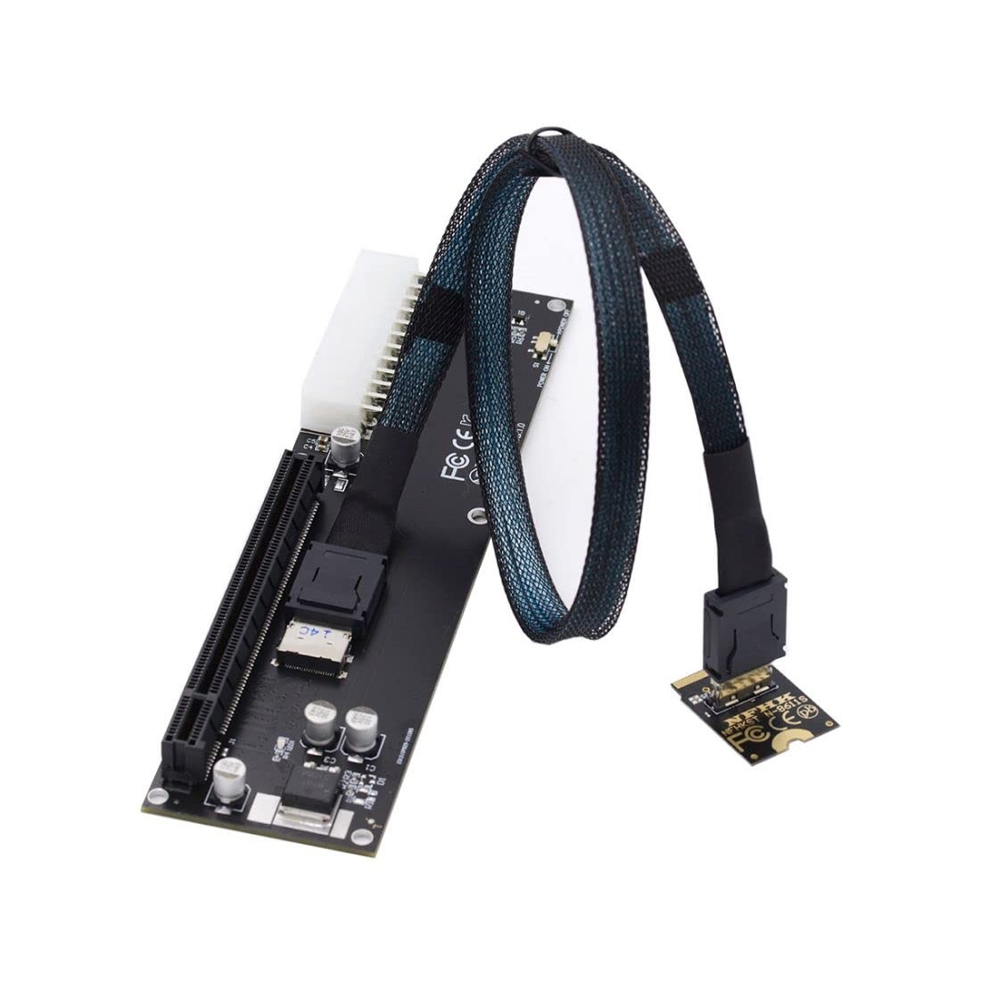 Oculink SFF-8612 to PCI-E 3.0/4.0 M.2 M-Key SFF-8611 Host Adapter Max2