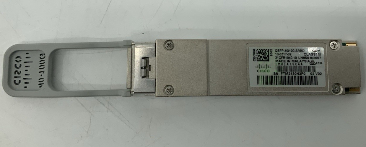 Cisco QSFP-40/100-SRBD 100G 40GBase BiDi 100m LC Transceiver Module W/ Hologram