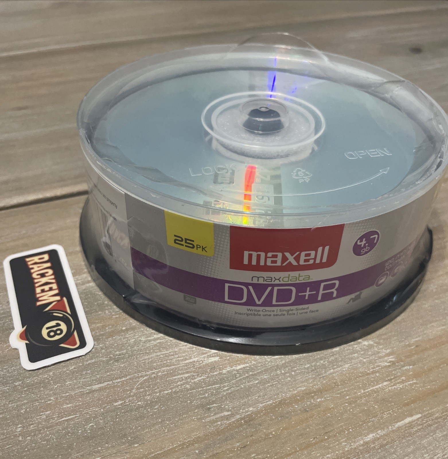 Maxell 639011 DVD Recordable Media - DVD+R - 16x - 4.70 GB - 25 Pack Spindle