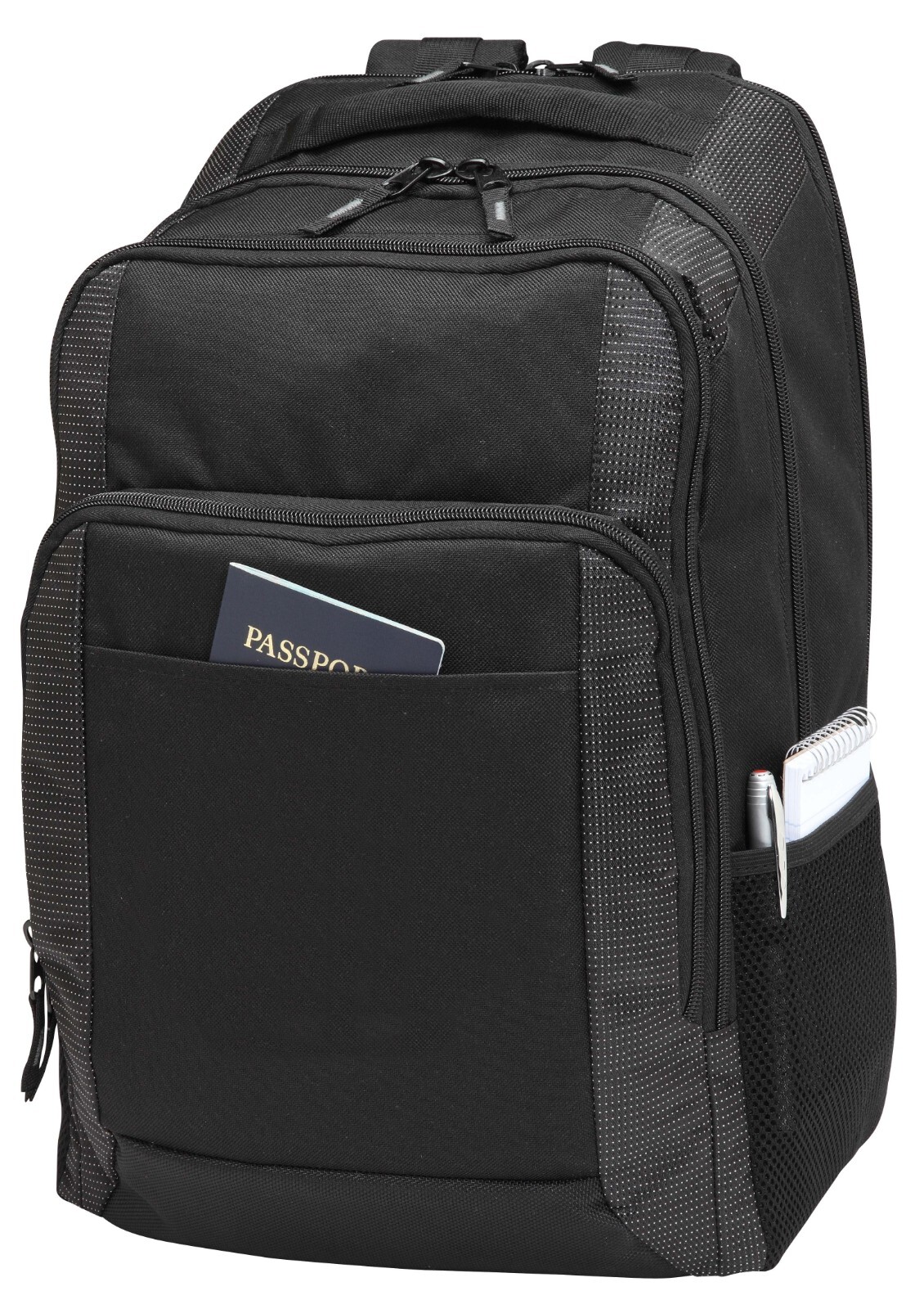 18.5" Deluxe Black Laptop/Tablet Travel School Work Backpack Padded Sleeve