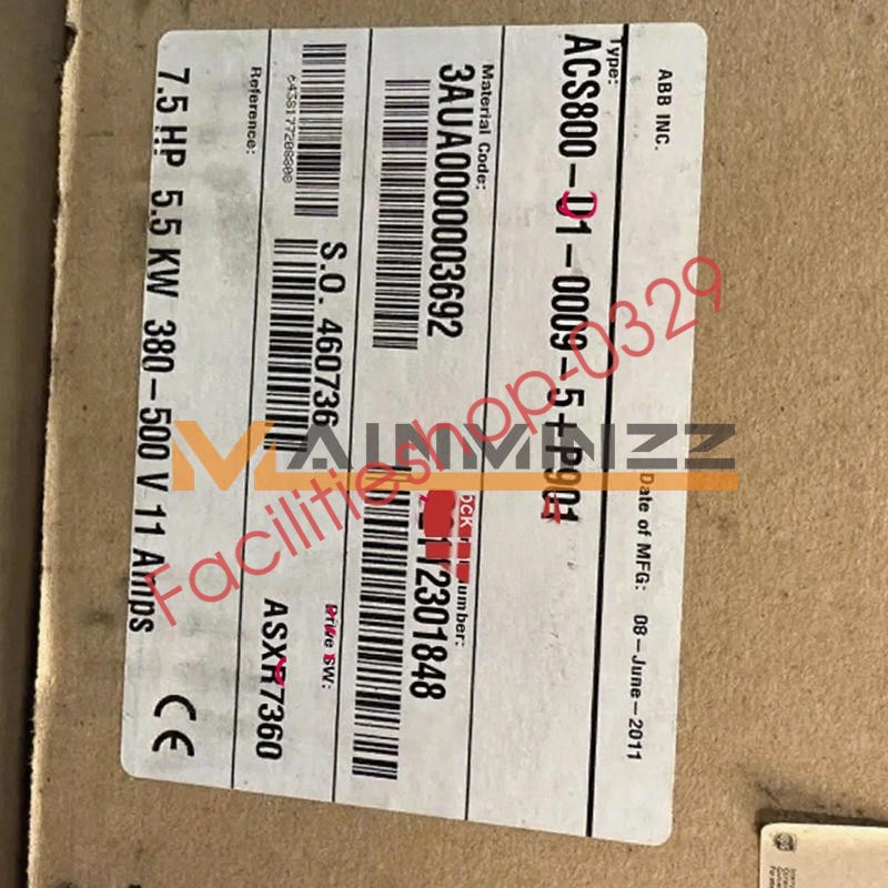 1PC New ABB ACS800-U1-0009-5+P901 frequency converter DHL/FedEx