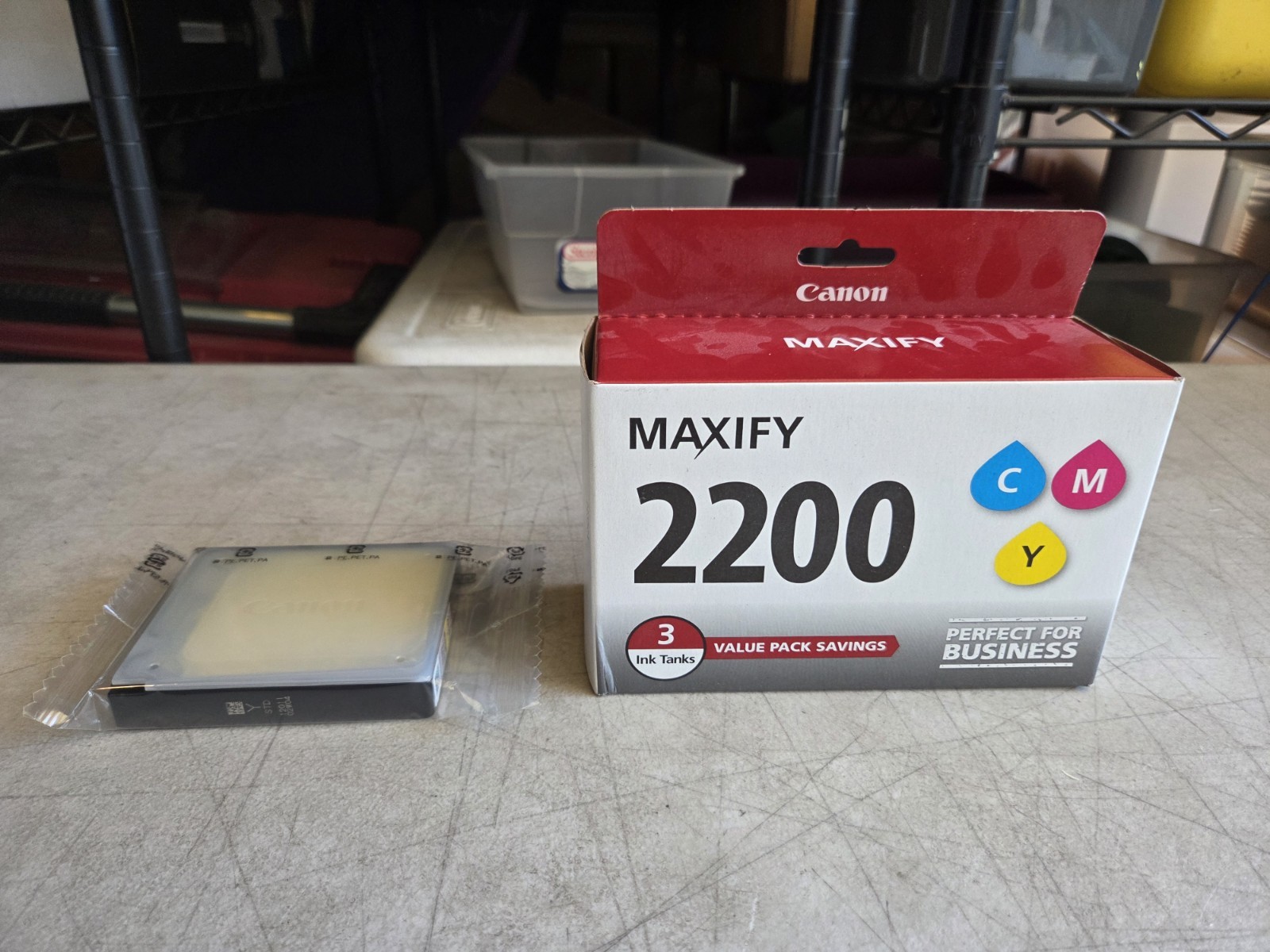 New Sealed Canon Maxify 2200 Cyan Magenta Yellow PGI-2200 Color Multi-Pack