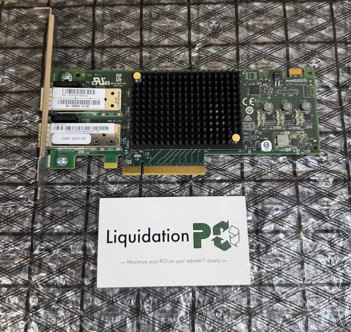 ✅ UCSC-PCIE-BD32GF CISCO 2-PT 32G FIBRE ADPTR (EMULEX LPE32002-M2)