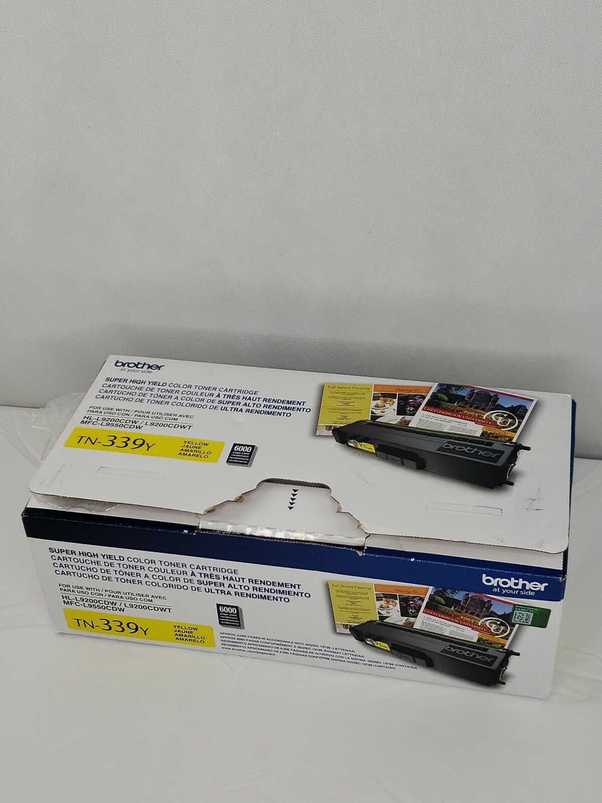 Genuine OEM Brother TN-339Y Yellow Toner Cartridge