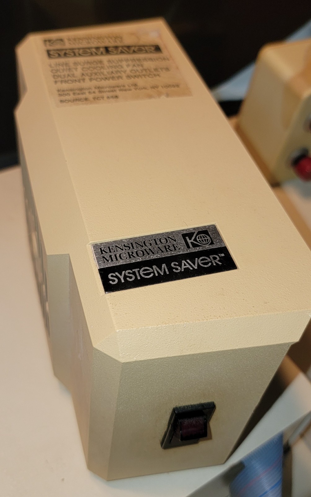 Kensington Microware System Saver for Apple II Plus Cooling Fan • Works