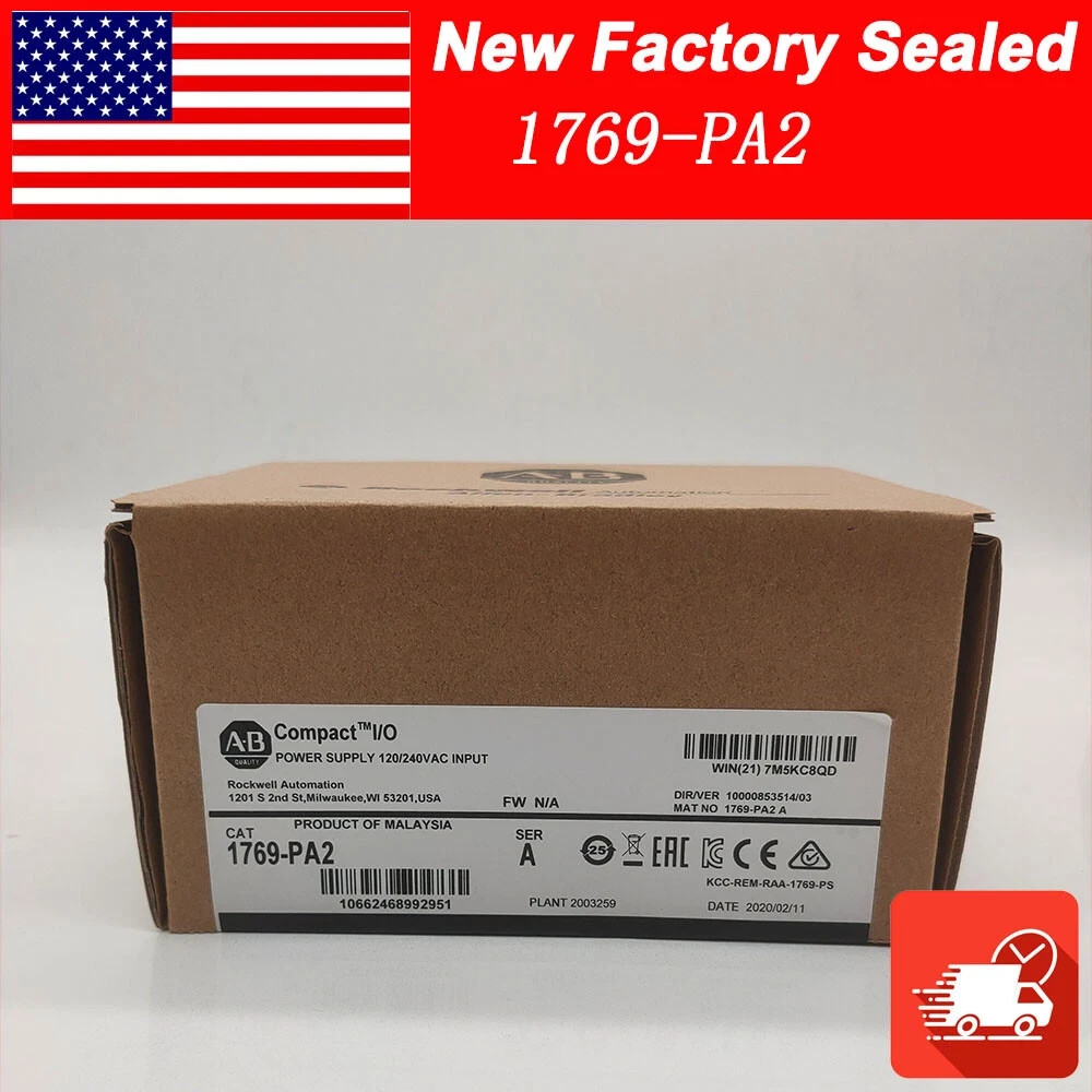 1PC New Allen-Bradley 1769-PA2 Ser A Compact Power Supply 1769PA2 Input Module