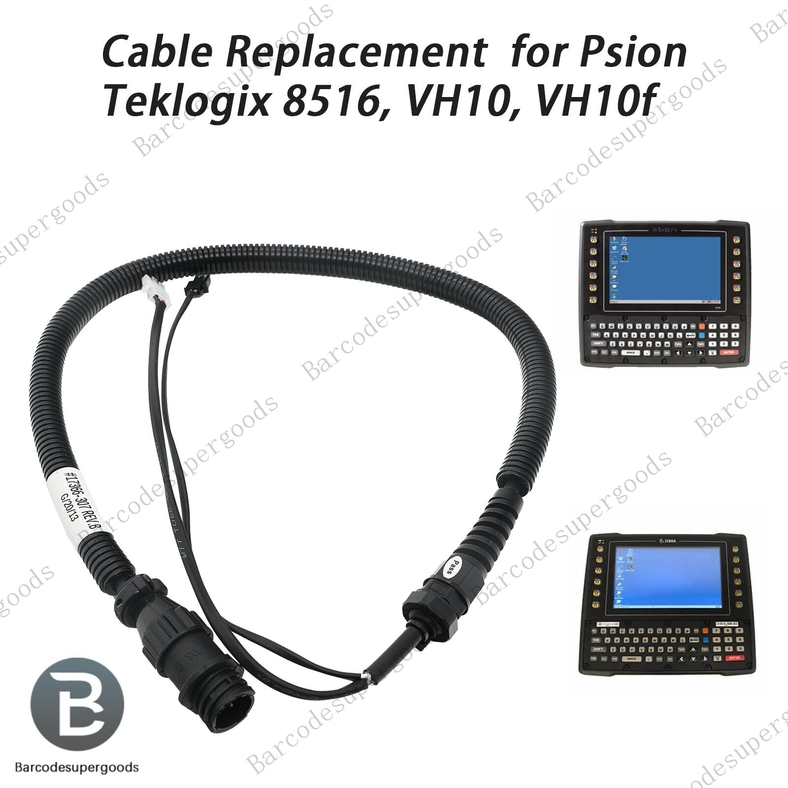 Built-in Power Cable Replacement for Psion Teklogix 8516, 8515,VH10, VH10f