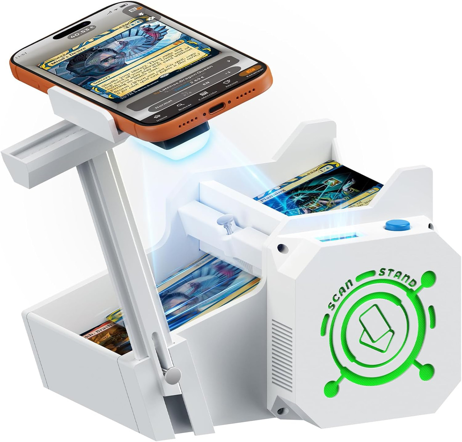Card Scanner Pro Auto Wireless Rechargeable Battery for MTG TCG Hand-Free