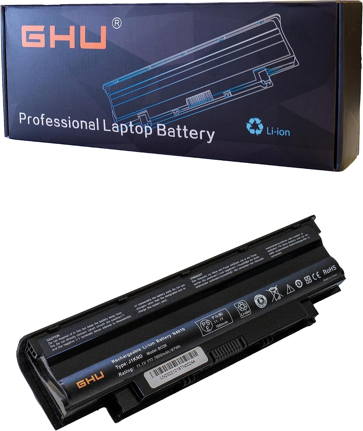 New Battery 87 Wh Replacement for J1KND YXVK2 4T7JN 04YRJH 07XFJJ 9T48V 9TCXN