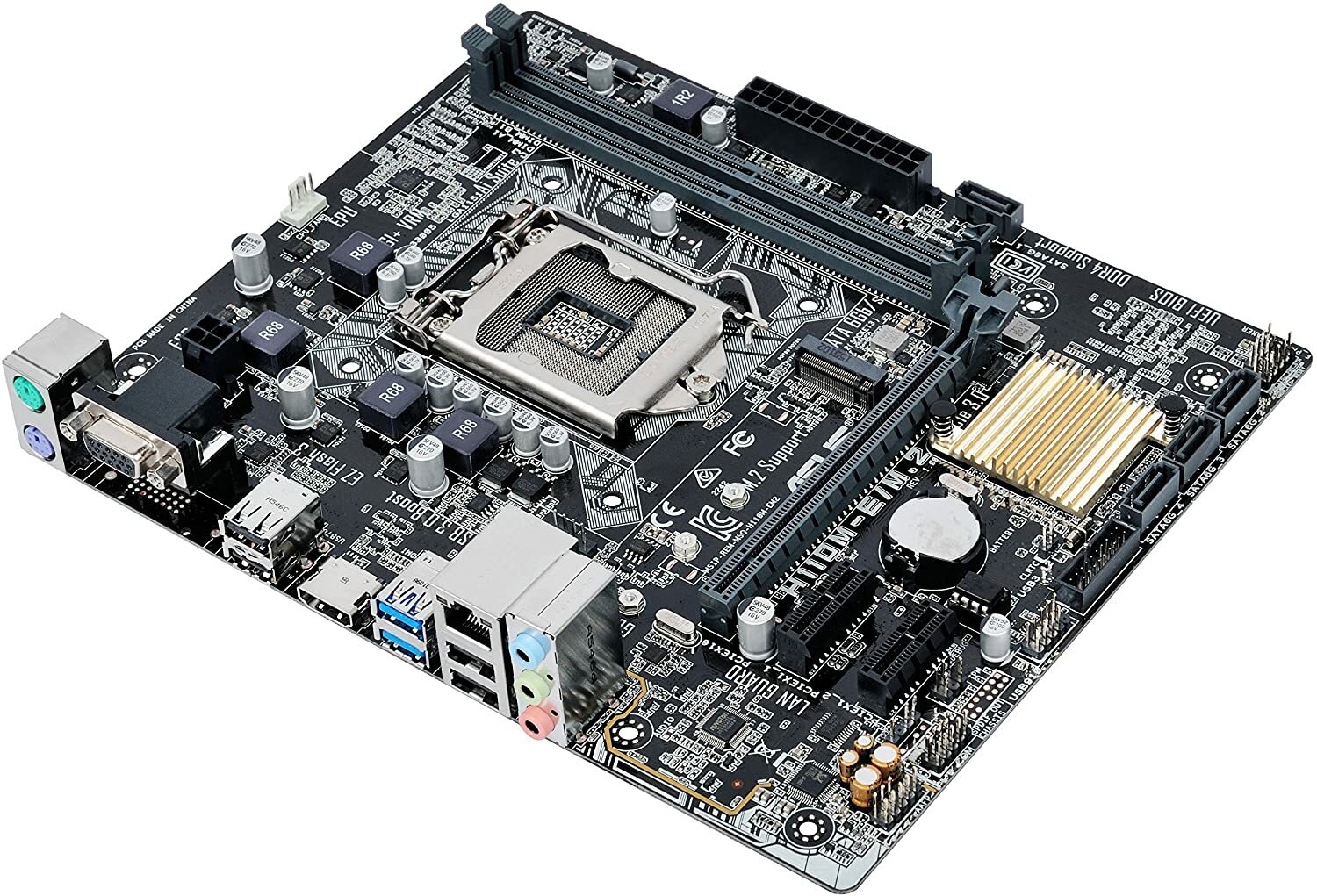 For ASUS H110M-E/M.2 DDR4 LGA1151 Motherboard VGA+ DDR4 32G M-ATX Desktop