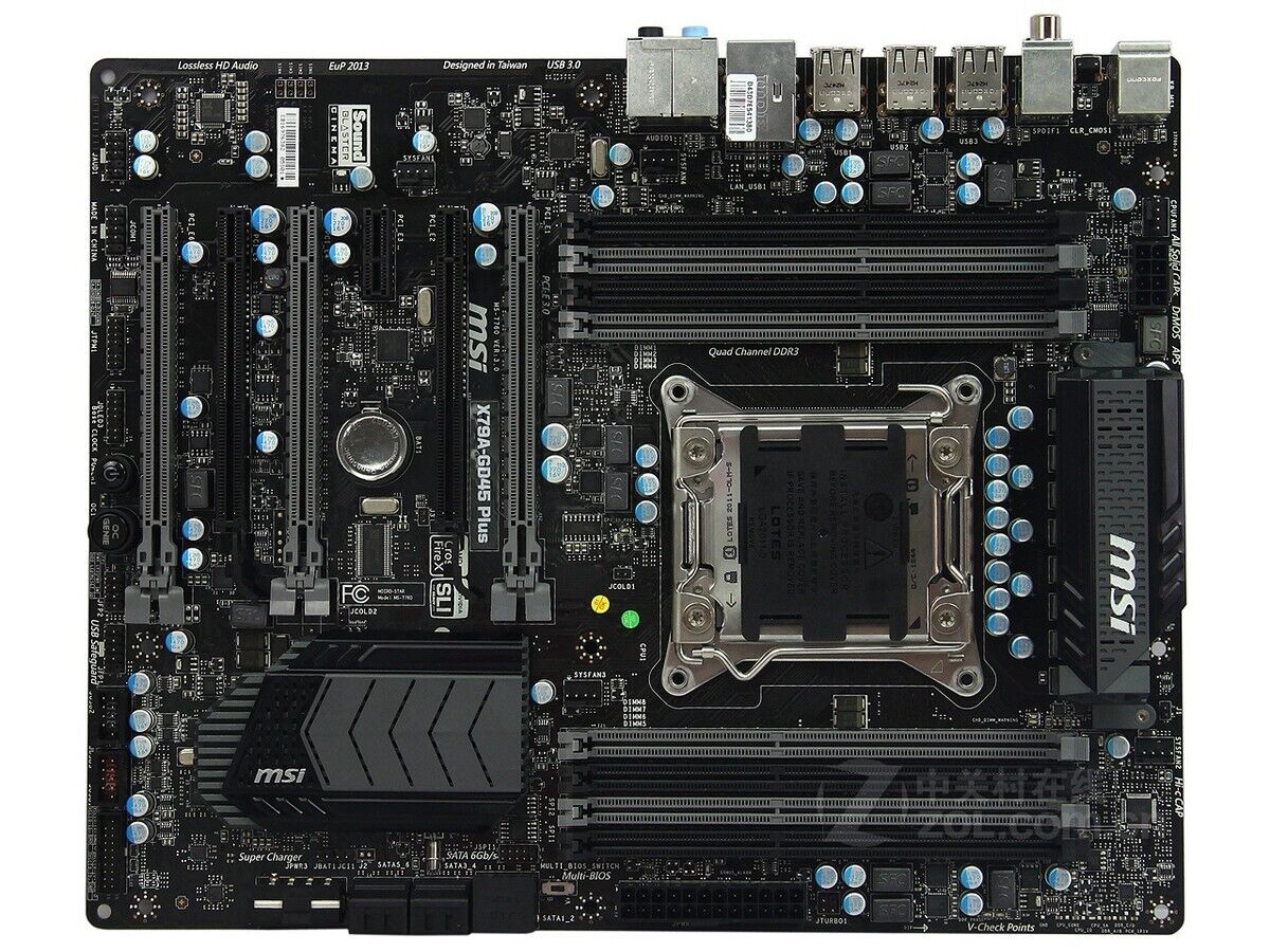 MSI X79A-GD45 Plus Intel X79 DDR3 LGA 2011 ATX Motherboard