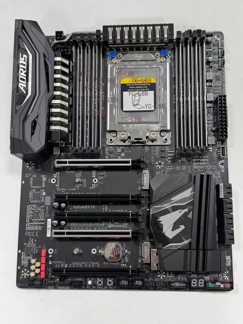 For GIGABYTE X399 AORUS PRO Motherboard DDR4 3×M.2 8×SATAIII ATX