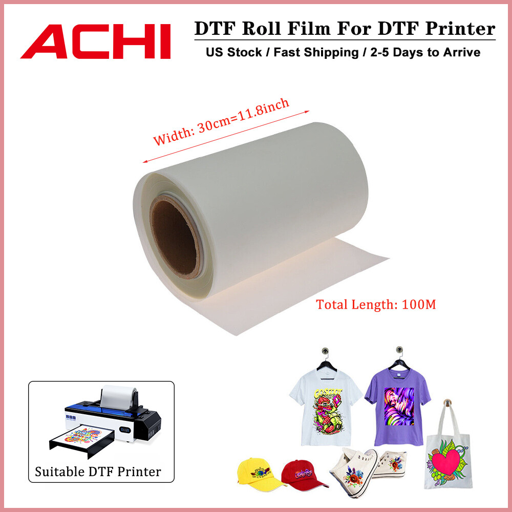 30cm*100M DTF Roll Transfer Film PreTreat Heat Transfer Paper For A3 DTF Printer